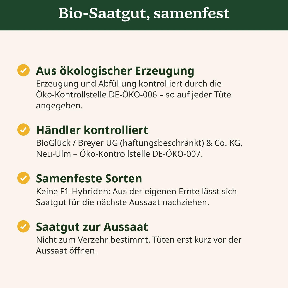 Kräutergarten Set: Bio-Saatgut aus ökologischer Erzeugung, samenfest