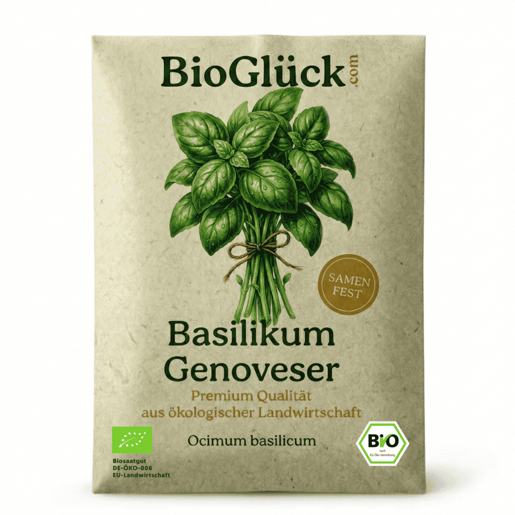 BioGlück® Bio-Basilikum 'Genoveser' Samentüte aus Graspapier