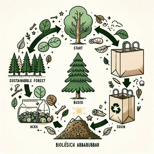 Nachhaltig, kompostierbar und zukunftsorientiert: Die Vorteile von Papier-Biomülltüten auf einen Blick - BioGlück.com