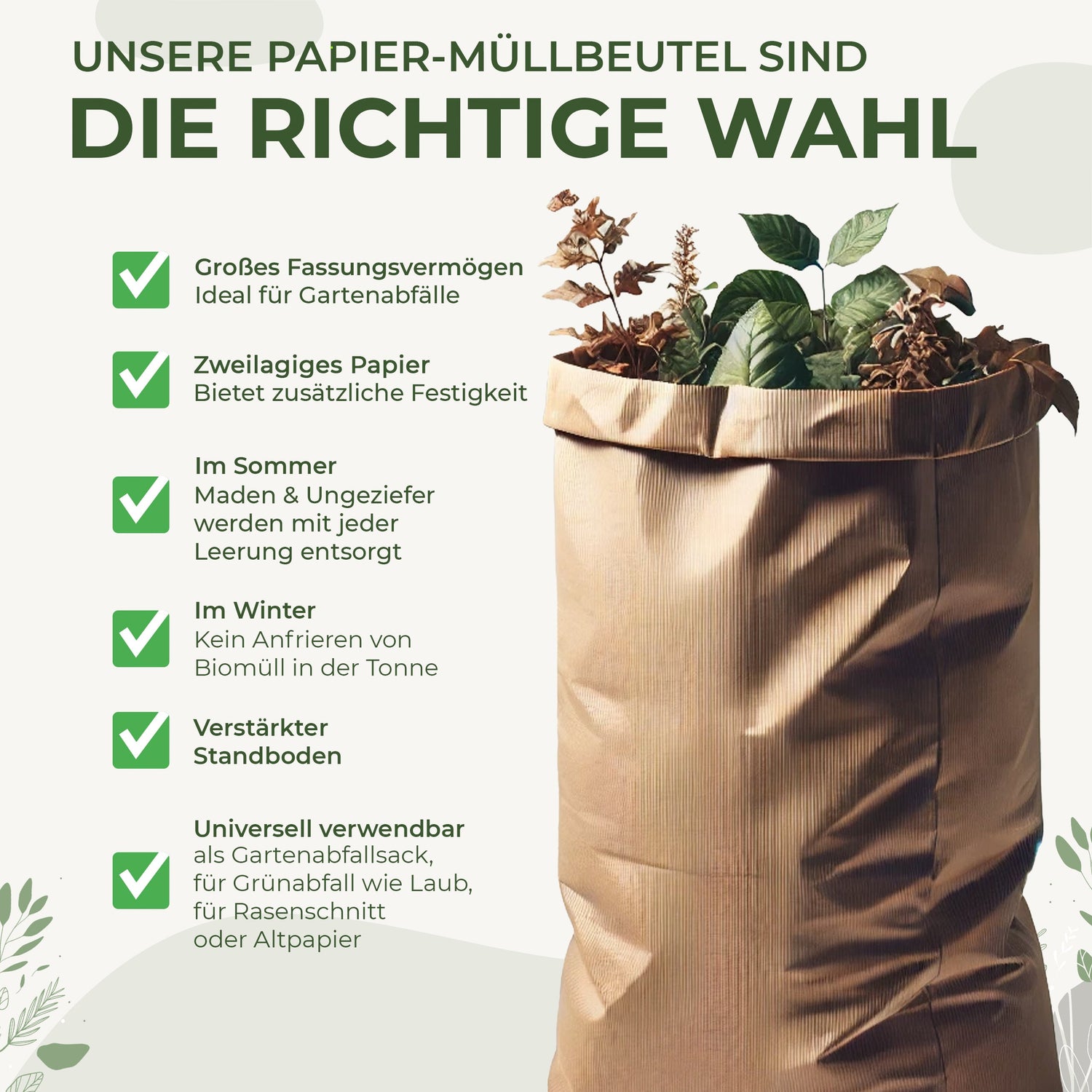 Gartenabfallsäcke - BioGlück.com