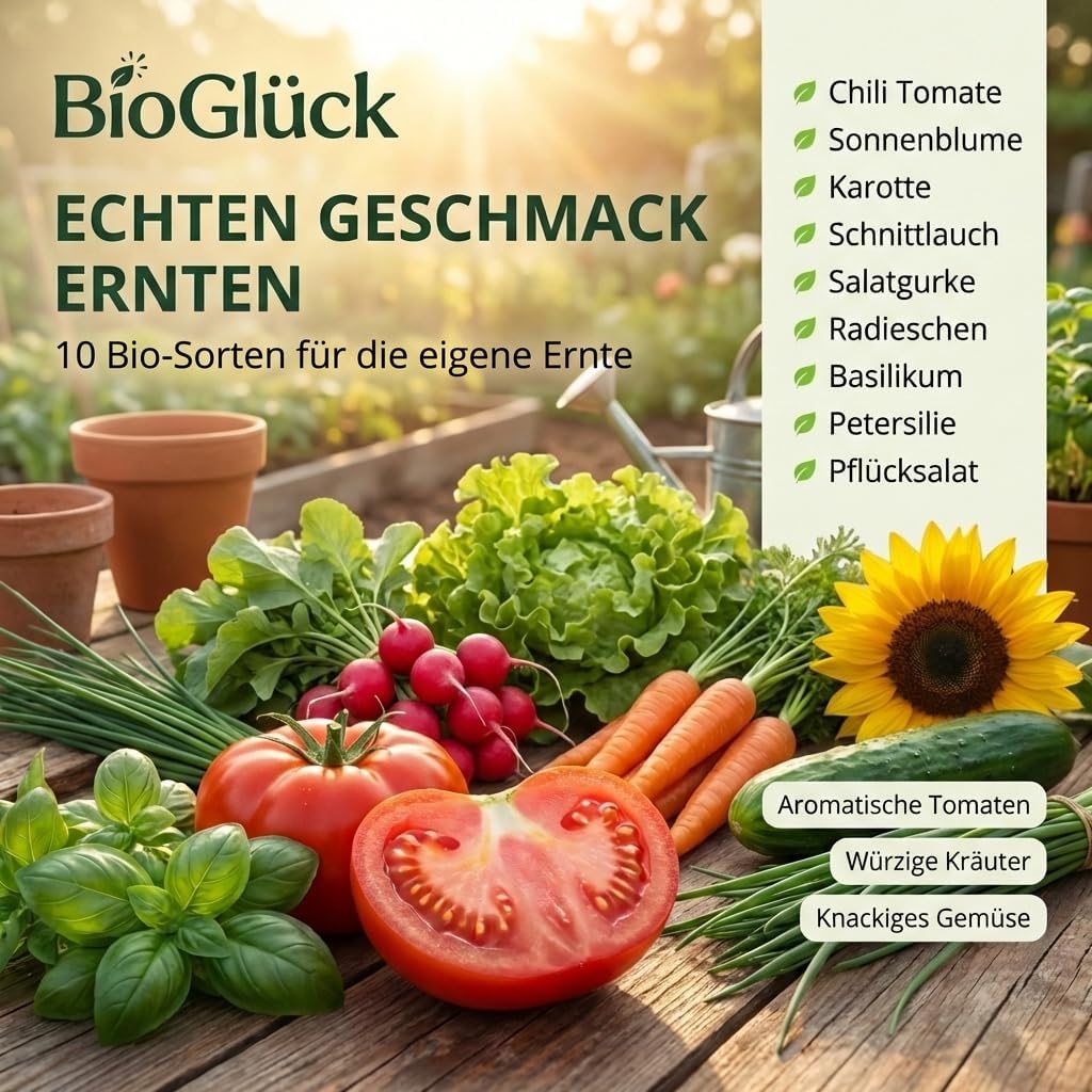 Echten Geschmack ernten: 10 Bio-Sorten für die eigene Ernte