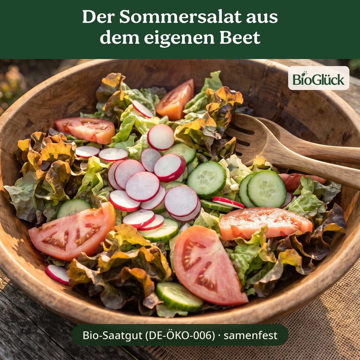 BioGlück Salatgarten Set: Salatgemüse aus dem eigenen Anbau