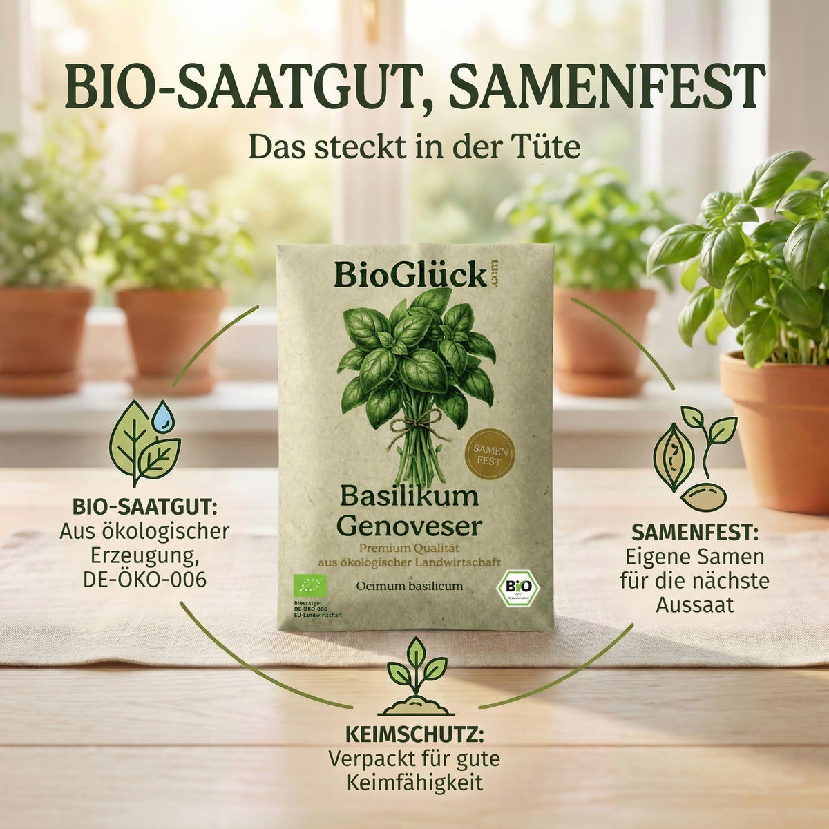 Bio-Saatgut, samenfest: das steckt in der Tüte