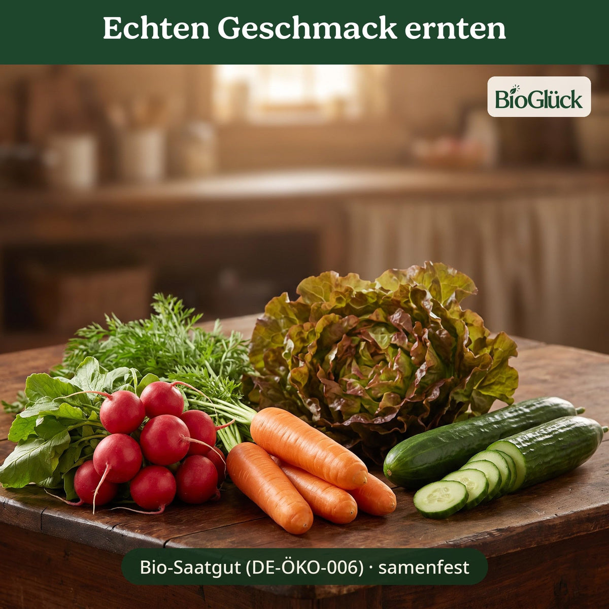 BioGlück Küchengarten Set: Gemüse aus dem eigenen Anbau