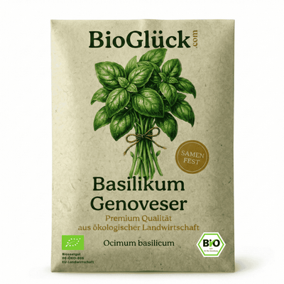 BioGlück® Bio-Basilikum 'Genoveser' Samentüte aus Graspapier