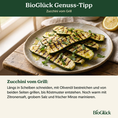 BioGlück Genuss-Tipp: Zucchini vom Grill