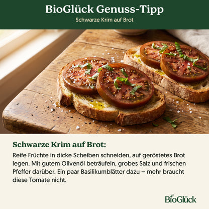 BioGlück Genuss-Tipp: Schwarze Krim auf Brot
