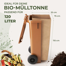 Lade das Bild in den Galerie-Viewer, 120 Liter Papier Müllsäcke für die Biotonne [25 Stück] - BioGlück.com
